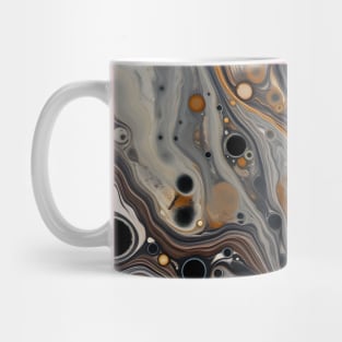 Caramel Swirls in Abstract Monochrome Mug